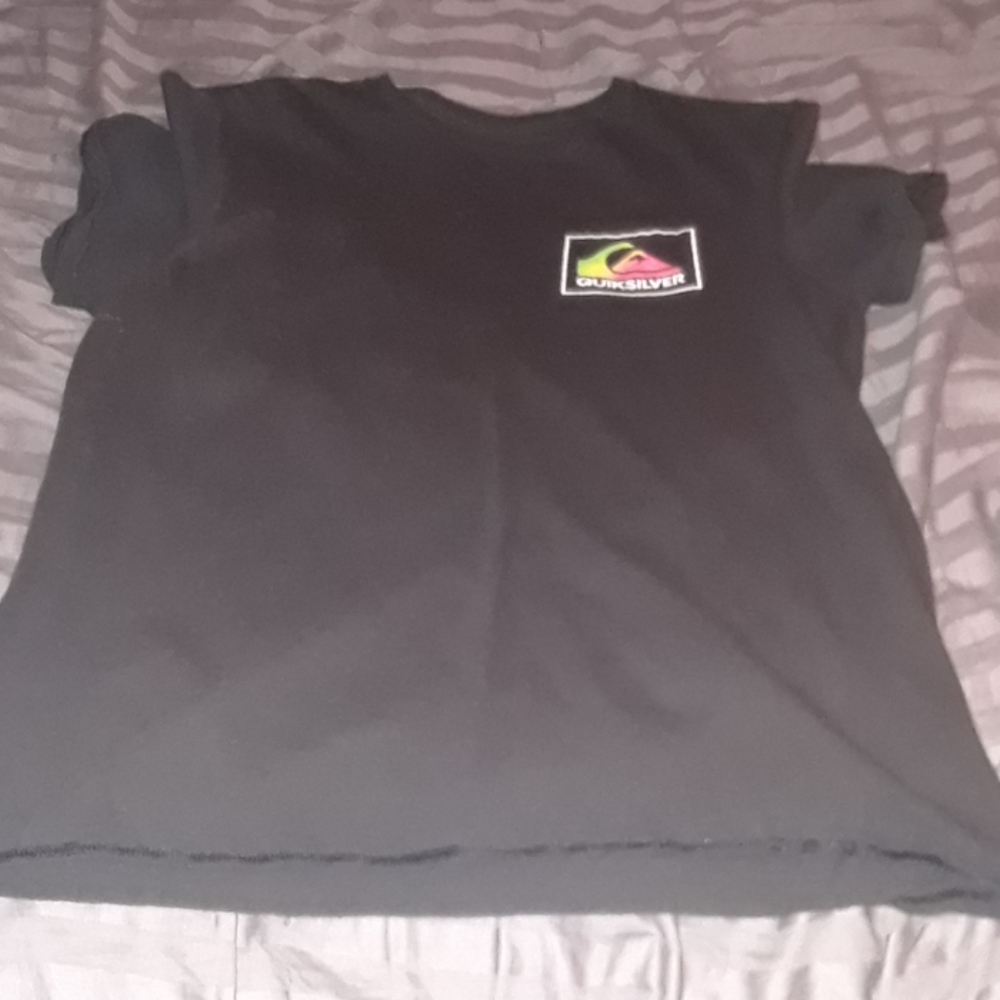 Black Quiksilver Short Sleeve Tee